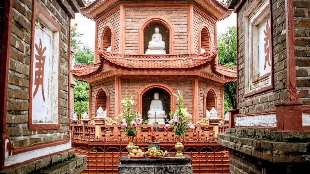 Hanoi lake Pagoda, Vietnam.