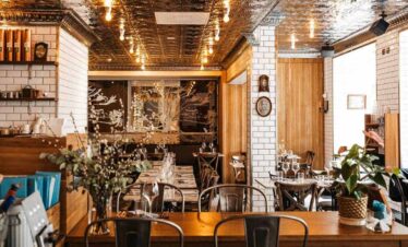Helsinki hotel restaurant.