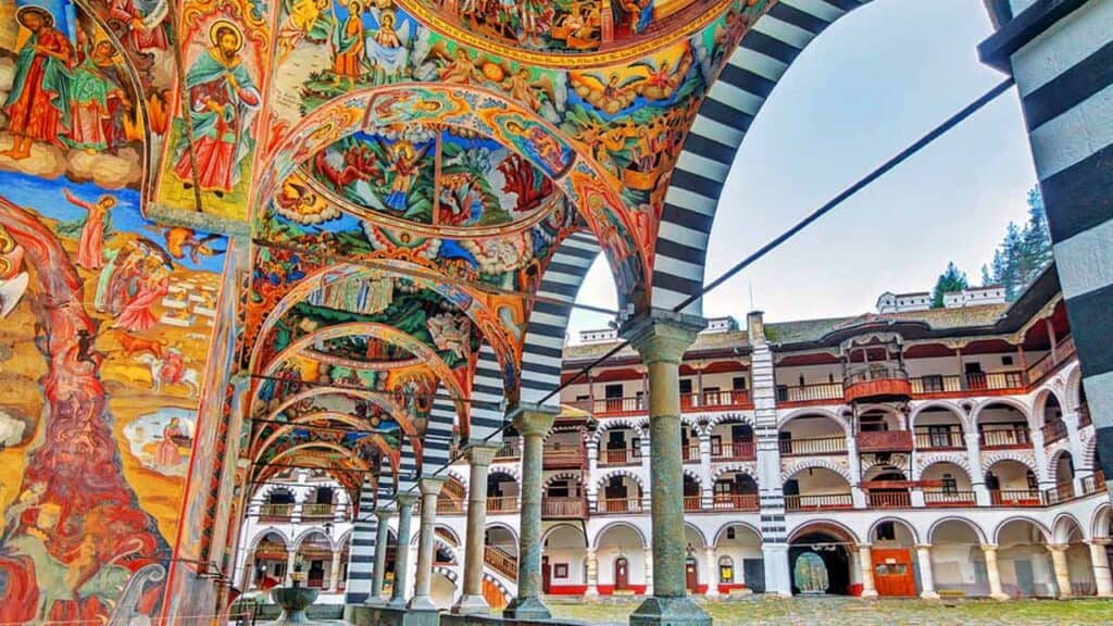Rila Monastery architecture.