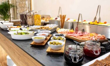 Breakfast buffet at the Amar Design Hotel Sofia, Bulgaria.