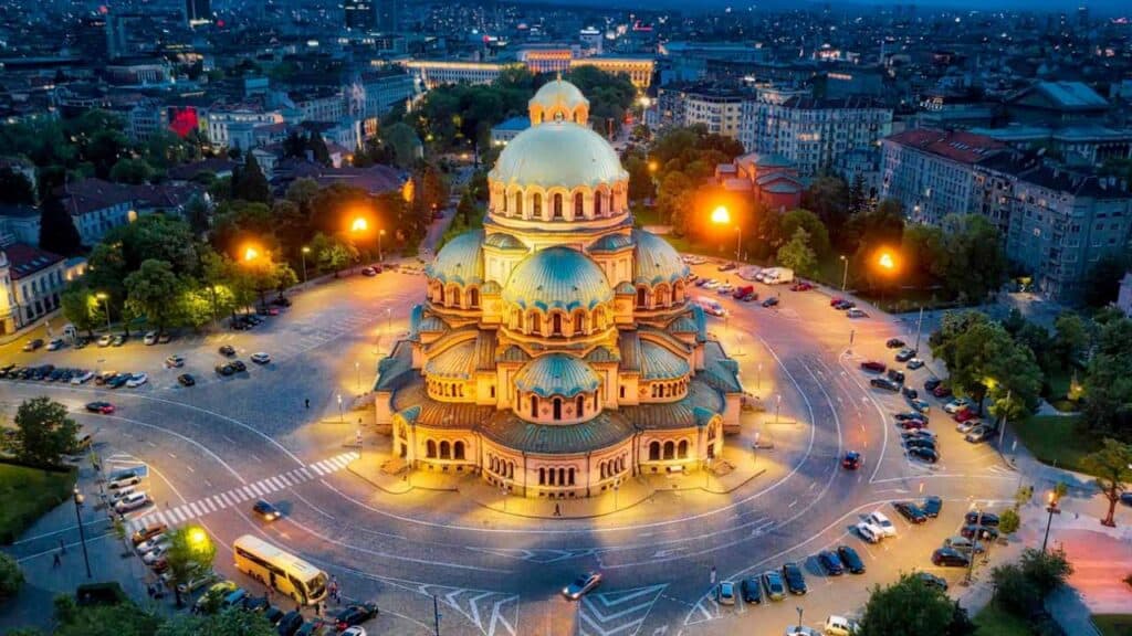 Nevsky cathedral in Sofia, Bulgaria.