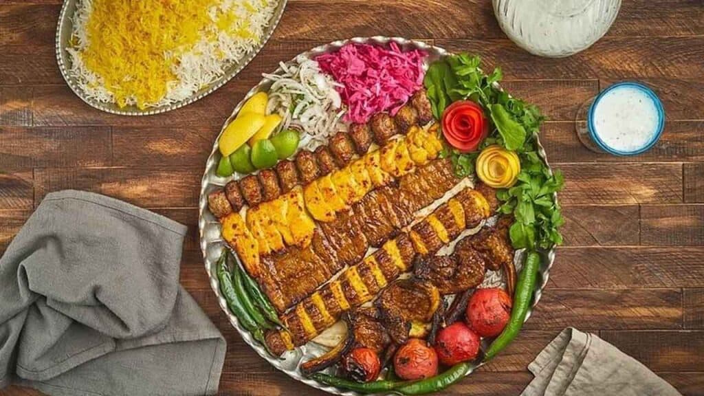 Vibrant Indian Thali featuring diverse dishes, vegetables, and spices for a cultural culinary experi.