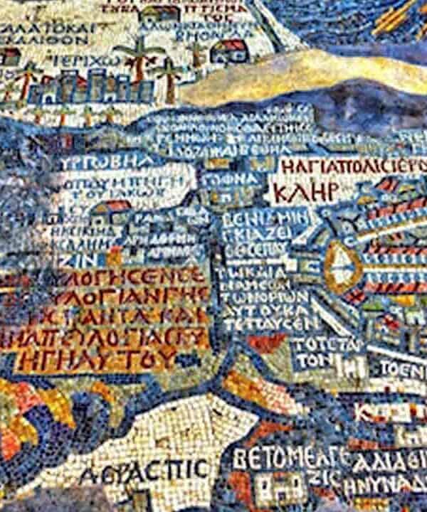 Historic Greek map showing Athens and nearby regions with detailed labels.