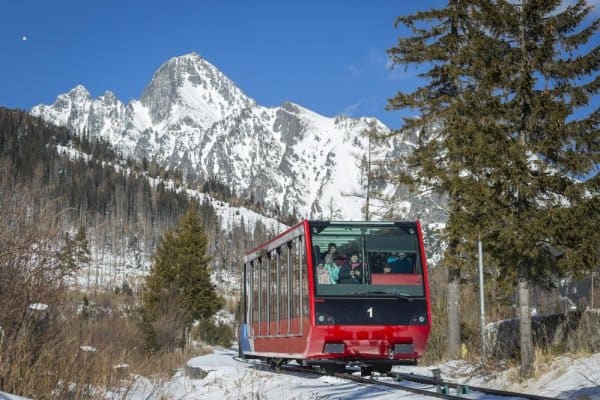 Kosice cablecar icechurch